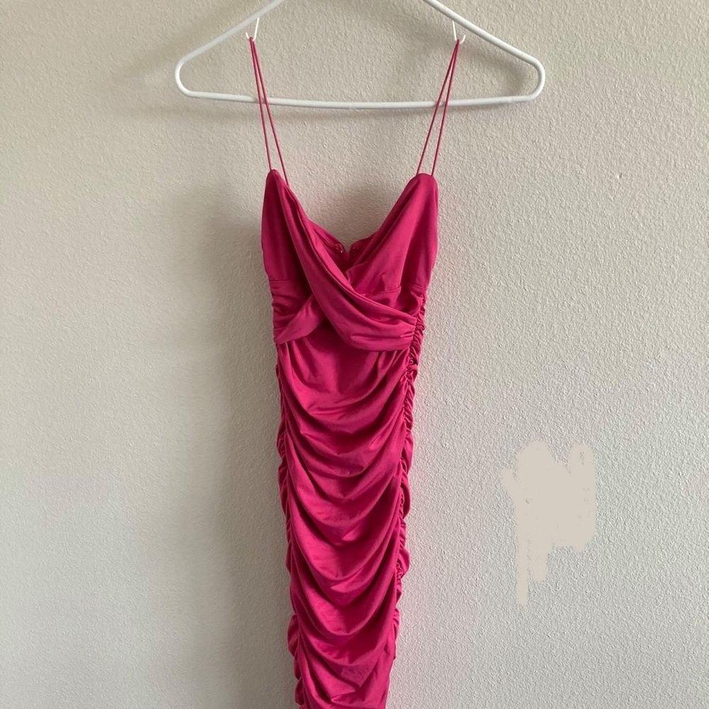 Pink Oh Polly brand bodycon dress